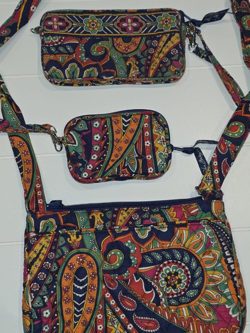 Vera Bradley crossbody bag & matching accessories (Retired pattern)